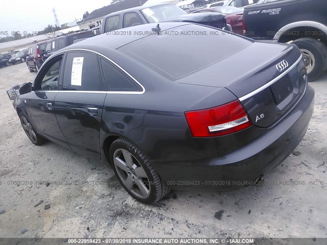 WAUDH74F58N094048 - 2008 AUDI A6 3.2 QUATTRO GRAY photo 3