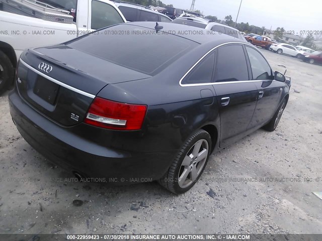 WAUDH74F58N094048 - 2008 AUDI A6 3.2 QUATTRO GRAY photo 4