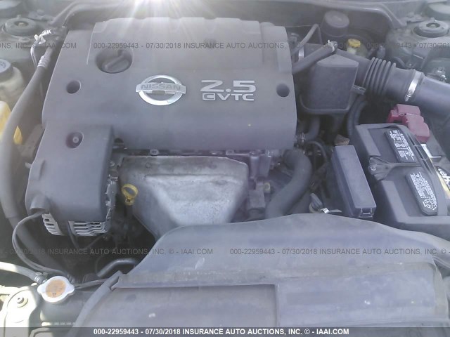 1N4AL11D74C103249 - 2004 NISSAN ALTIMA S/SL GREEN photo 10