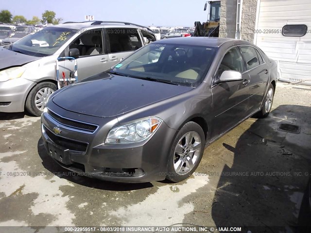 1G1ZC5EB3AF288805 - 2010 CHEVROLET MALIBU 1LT 棕色 照片 2