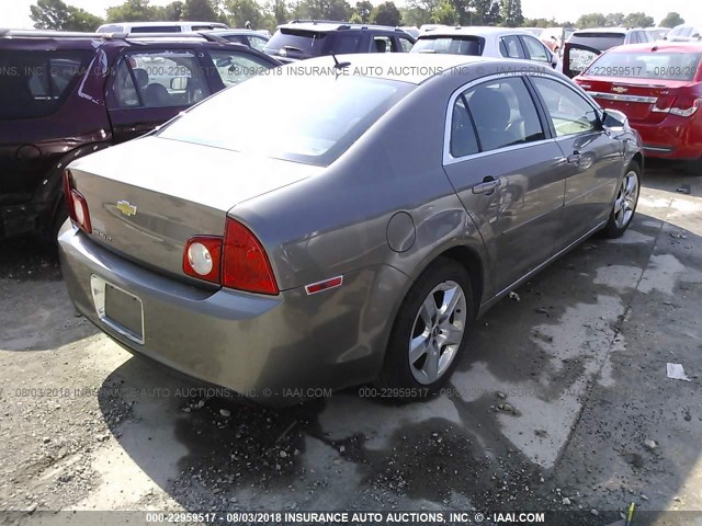 1G1ZC5EB3AF288805 - 2010 CHEVROLET MALIBU 1LT 棕色 照片 4