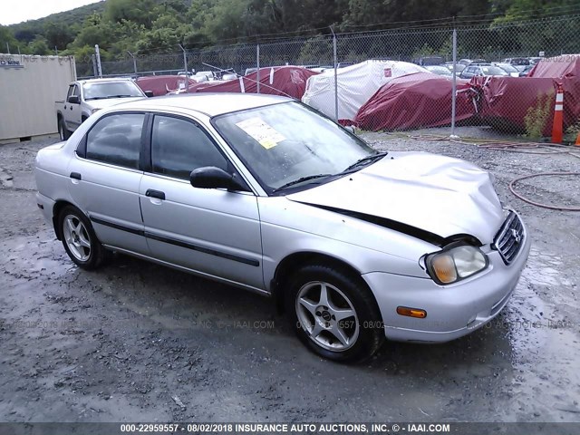 JS2GB41S415205587 - 2001 SUZUKI ESTEEM GL/GLX/GLX SPORT SILVER photo 1