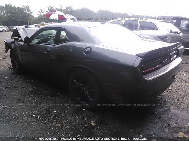 2C3CDZAG9JH199276 - 2018 DODGE CHALLENGER SXT GRAY photo 3