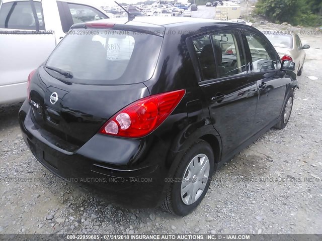 3N1BC1CP2BL492263 - 2011 NISSAN VERSA S/SL BLACK photo 4