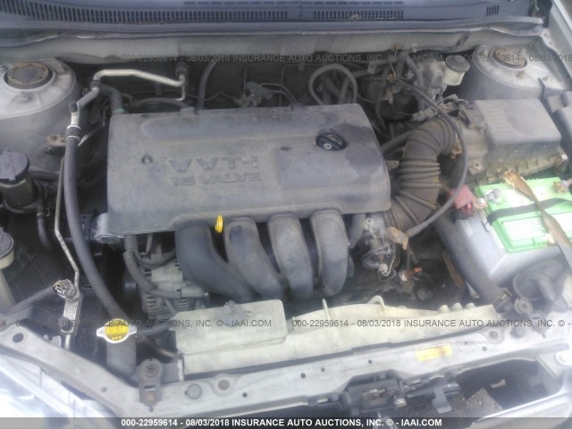 2T1BR32E64C261959 - 2004 TOYOTA COROLLA CE/LE/S GRAY photo 10