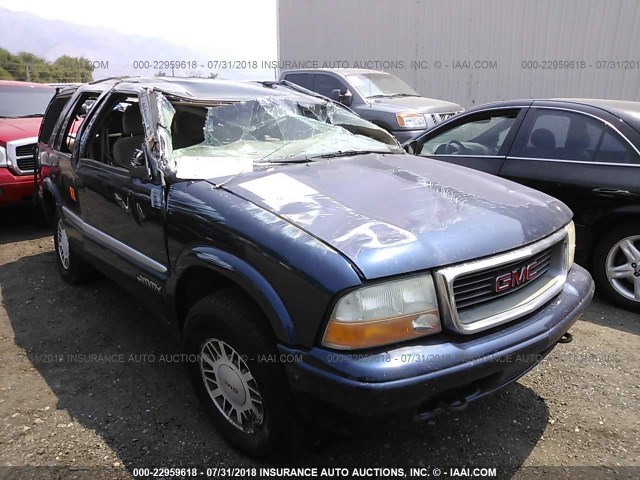 1GKDT13W1Y2226731 - 2000 GMC JIMMY / ENVOY  BLUE photo 1