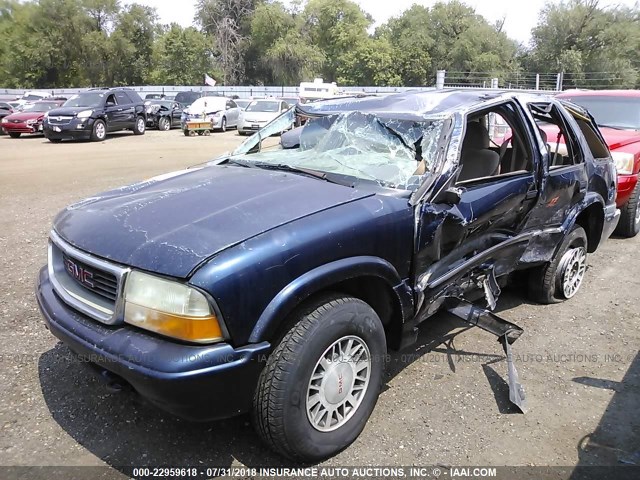 1GKDT13W1Y2226731 - 2000 GMC JIMMY / ENVOY  BLUE photo 2