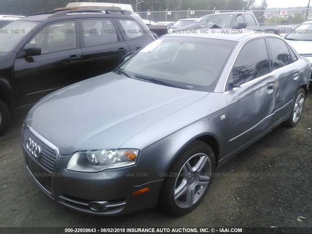 WAUDF78E16A034652 - 2006 AUDI A4 2.0T QUATTRO SILVER photo 2