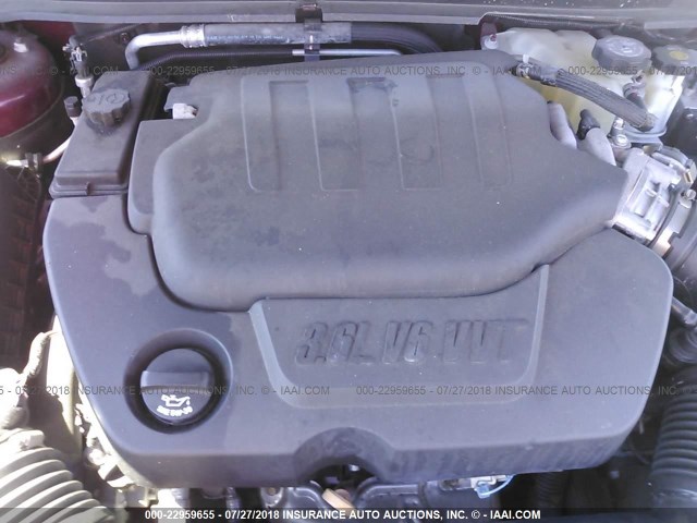 1G1ZE5E73AF225628 - 2010 CHEVROLET MALIBU LTZ 红色 照片 10