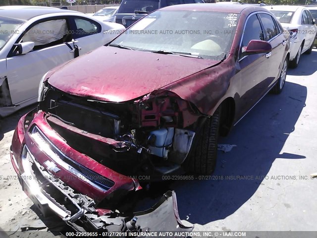 1G1ZE5E73AF225628 - 2010 CHEVROLET MALIBU LTZ 红色 照片 2
