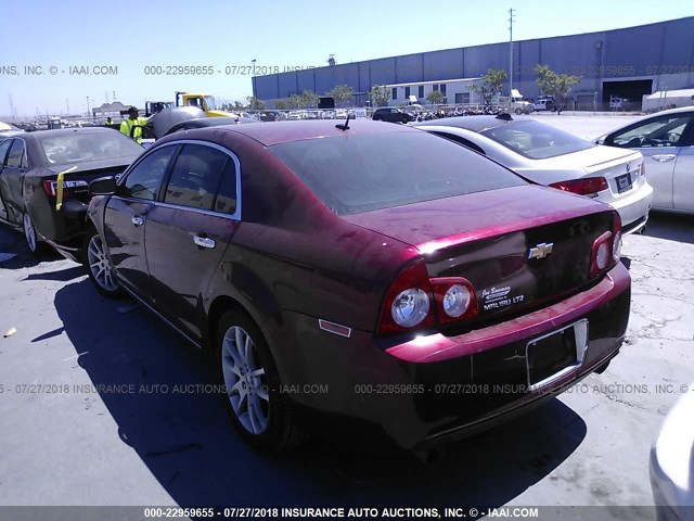 1G1ZE5E73AF225628 - 2010 CHEVROLET MALIBU LTZ 红色 照片 3