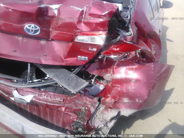 4T1BD1FK7DU084887 - 2013 TOYOTA CAMRY HYBRID/LE/XLE 红色 照片 6