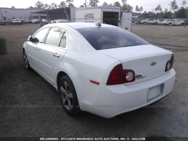 1G1ZC5EU9CF254338 - 2012 CHEVROLET MALIBU 1LT 白色 照片 3