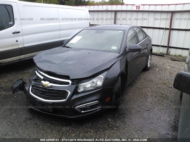 1G1PE5SB0G7163317 - 2016 CHEVROLET CRUZE LIMITED LT GRAY photo 2