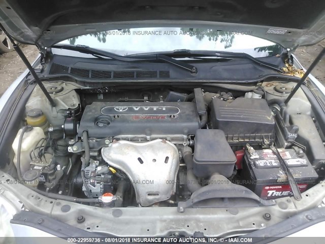 4T1BE46KX7U065365 - 2007 TOYOTA CAMRY NEW GENERAT CE/LE/XLE/SE SILVER photo 10