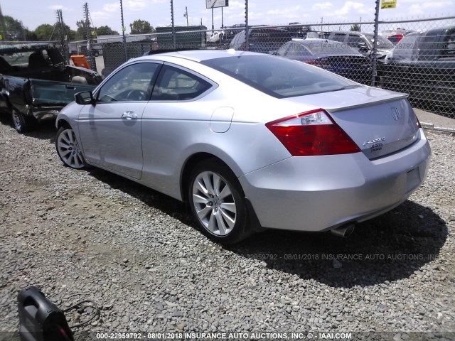 1HGCS22819A001527 - 2009 HONDA ACCORD EXL SILVER photo 3