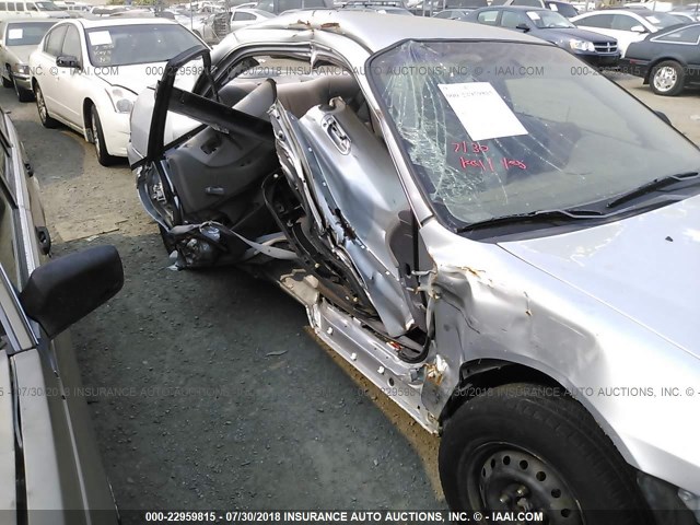 1HGCF86691A043674 - 2001 HONDA ACCORD VALUE SILVER photo 6