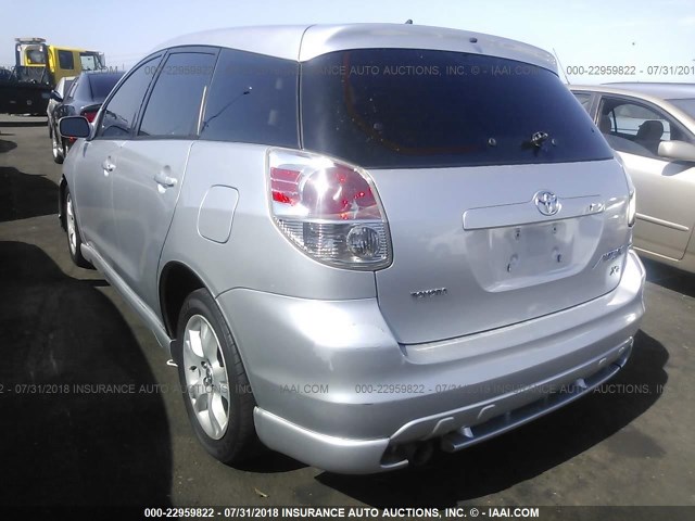 2T1KR32E65C350416 - 2005 TOYOTA COROLLA MATRIX XR SILVER photo 3