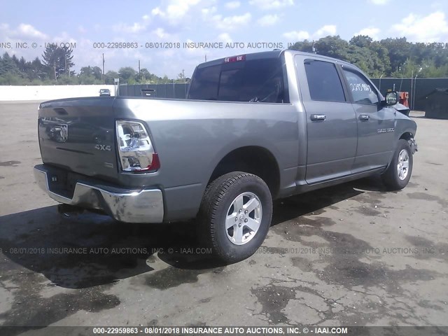 1D7RV1CPXBS588865 - 2011 DODGE RAM 1500 GRAY photo 4