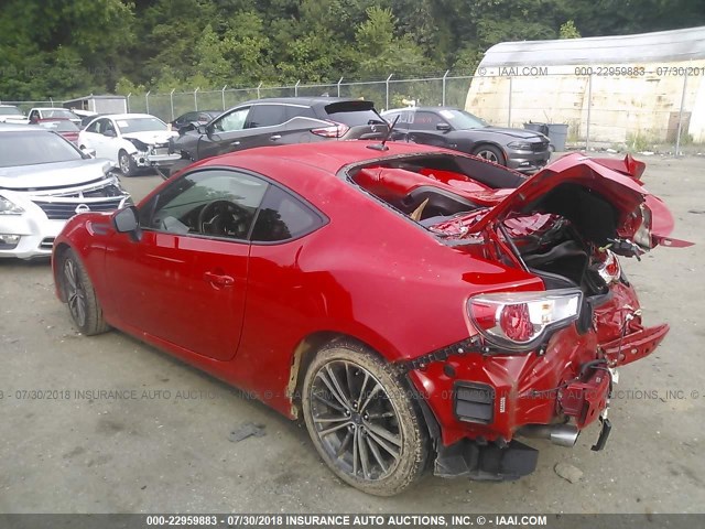 JF1ZCAC19E8602029 - 2014 SUBARU BRZ 2.0 LIMITED RED photo 3