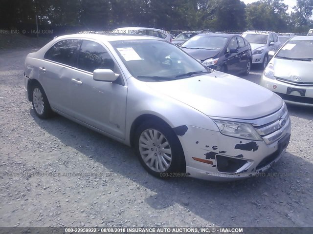 3FADP0L3XAR247469 - 2010 FORD FUSION HYBRID SILVER photo 1