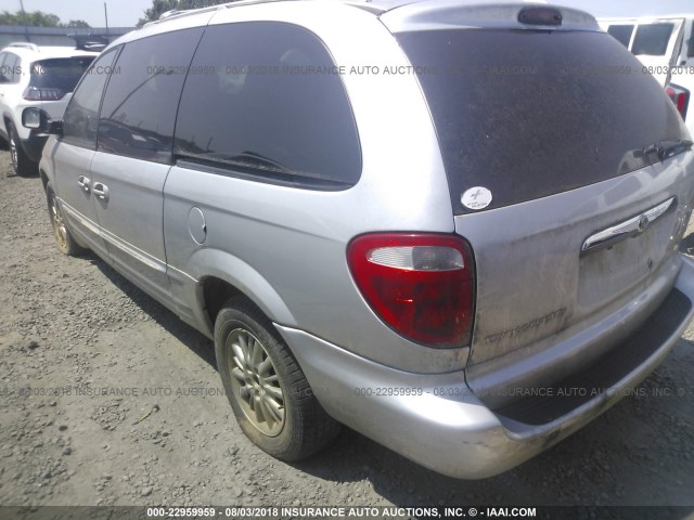 2C8GP64L21R272153 - 2001 CHRYSLER TOWN & COUNTRY LIMITED SILVER photo 3