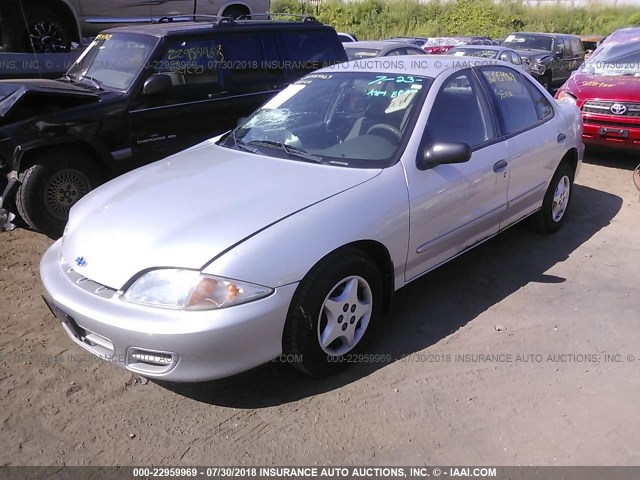 1G1JC524217221657 - 2001 CHEVROLET CAVALIER CNG SILVER photo 2