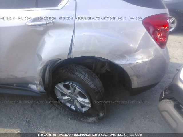 2GNFLGEK1C6101197 - 2012 CHEVROLET EQUINOX LTZ SILVER photo 6