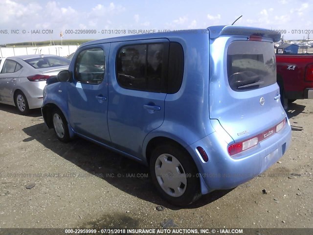 JN8AZ2KR4DT302496 - 2013 NISSAN CUBE S/SL BLUE photo 3