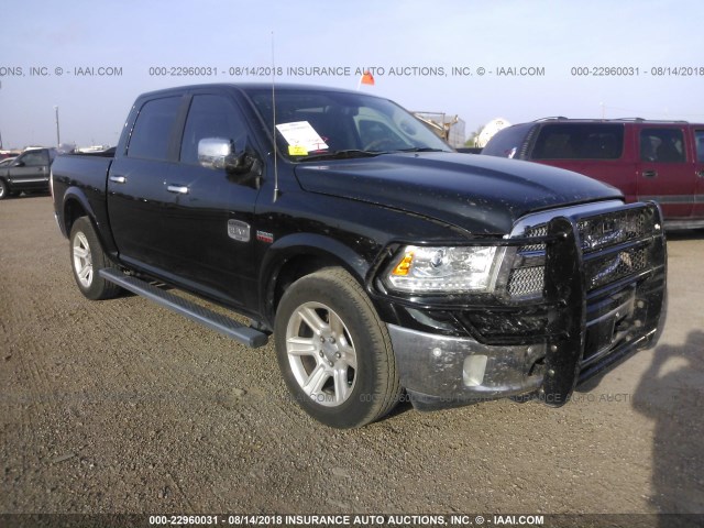 1C6RR7PT1HS564124 - 2017 RAM 1500 LONGHORN BLACK photo 1