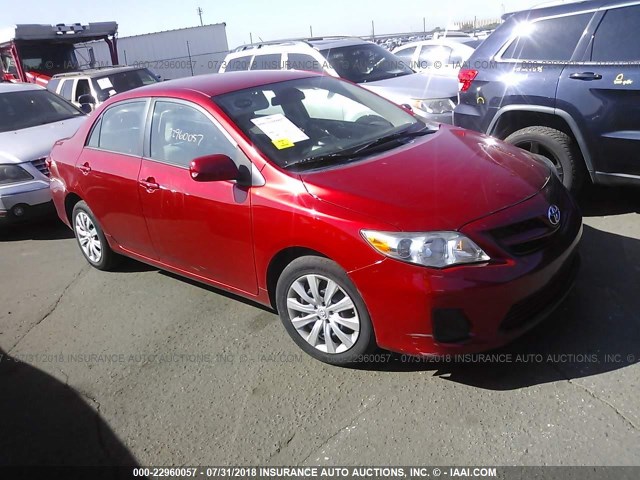 5YFBU4EE9CP047773 - 2012 TOYOTA COROLLA S/LE RED photo 1