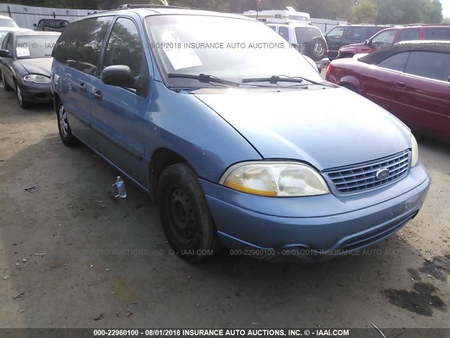 2FMZA51402BB77681 - 2002 FORD WINDSTAR LX BLUE photo 1