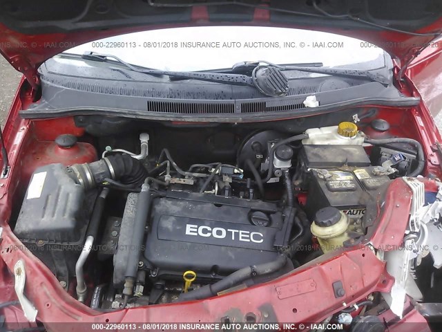 KL1TD66E49B652362 - 2009 CHEVROLET AVEO LS/LT 红色 照片 10