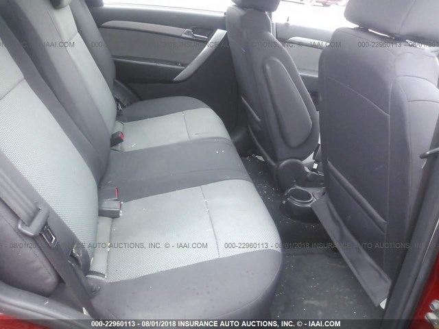 KL1TD66E49B652362 - 2009 CHEVROLET AVEO LS/LT 红色 照片 8
