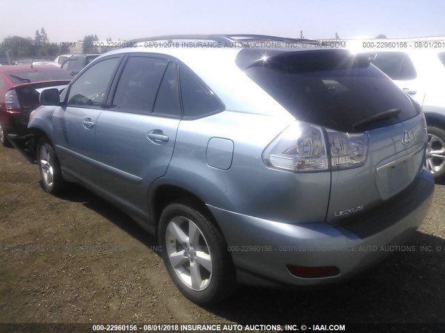 2T2HA31U05C076717 - 2005 LEXUS RX 330 Light Blue photo 3