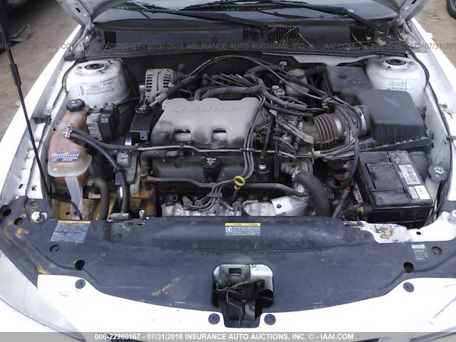 1G2NF52E54M579001 - 2004 PONTIAC GRAND AM SE1 WHITE photo 10