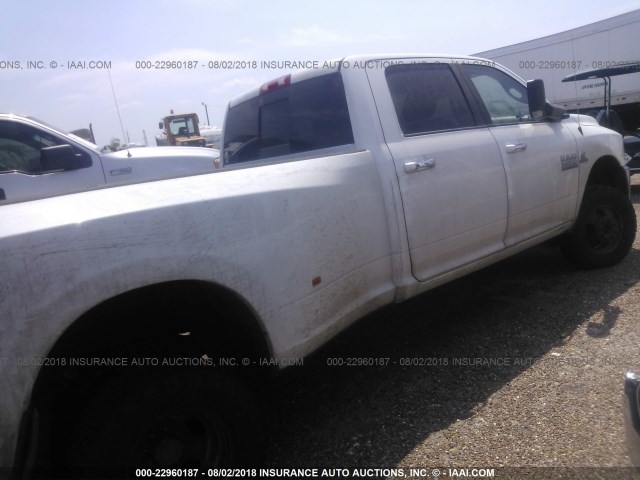 3C63RRHL7GG345755 - 2016 RAM 3500 SLT WHITE photo 4