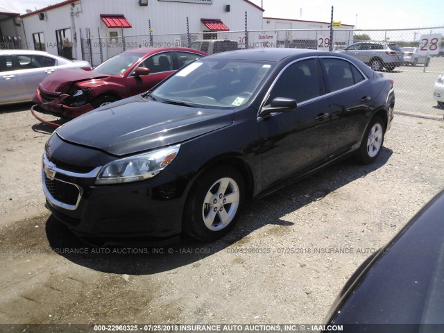 1G11B5SL1EF221350 - 2014 CHEVROLET MALIBU LS BLACK photo 2