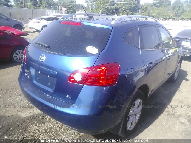 JN8AS58T28W023187 - 2008 NISSAN ROGUE S/SL BLUE photo 4