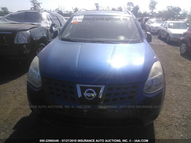 JN8AS58T28W023187 - 2008 NISSAN ROGUE S/SL BLUE photo 6