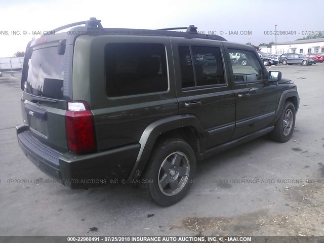 1J8HG48K48C187628 - 2008 JEEP COMMANDER SPORT მწვანე ფოტო 4