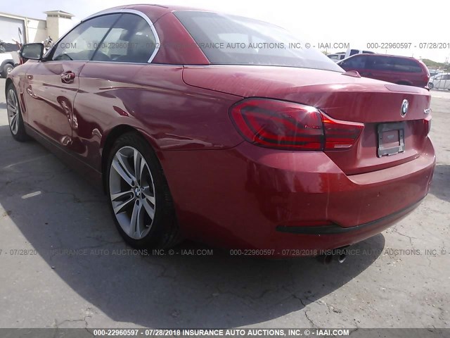 WBA4Z1C55JEC70673 - 2018 BMW 430I RED photo 3