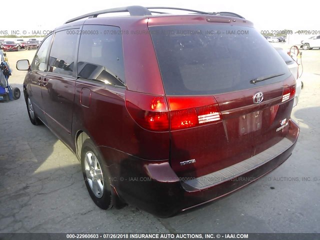 5TDZA22C04S182275 - 2004 TOYOTA SIENNA XLE/XLE LIMITED RED photo 3