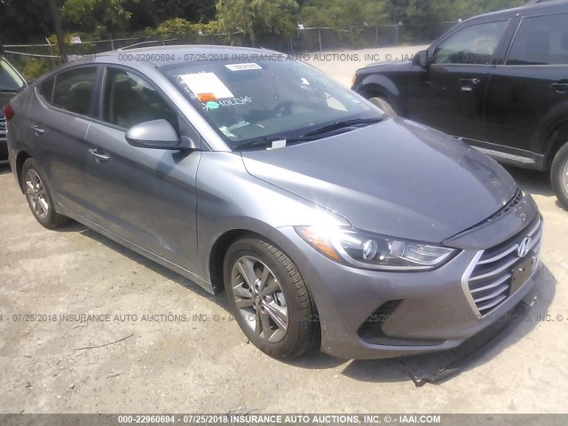 5NPD84LF1JH358374 - 2018 HYUNDAI ELANTRA SEL/VALUE/LIMITED GRAY photo 1