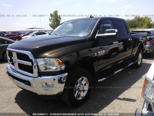 3C6UR5DL3EG272612 - 2014 RAM 2500 SLT Dark Brown photo 2