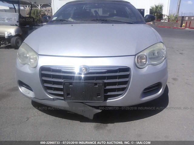 1C3EL45R04N273092 - 2004 CHRYSLER SEBRING LX SILVER photo 6