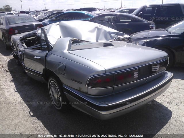 1G4HR53L5PH469958 - 1993 BUICK LESABRE LIMITED SILVER photo 3