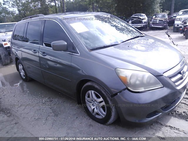 5FNRL38717B446901 - 2007 HONDA ODYSSEY EXL SILVER photo 1