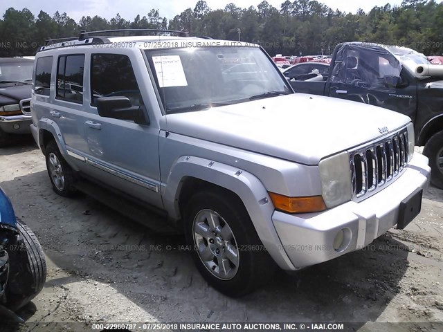 1J8HG58N26C153345 - 2006 JEEP COMMANDER LIMITED SILVER photo 1