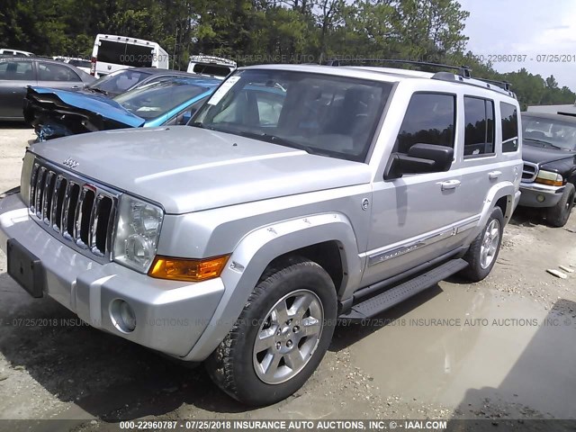 1J8HG58N26C153345 - 2006 JEEP COMMANDER LIMITED SILVER photo 2